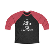Load image into Gallery viewer, Keep Calm Eat Haystacks BaseballTee - Adventist Apparel