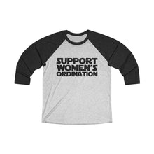 Load image into Gallery viewer, Support Women's Ordination Baseball Tee - Adventist Apparel