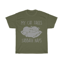 Load image into Gallery viewer, My Cat Takes Sabbath Naps Unisex Tee - Adventist Apparel