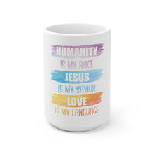 Load image into Gallery viewer, Humanity Jesus Love Mug - Adventist Apparel