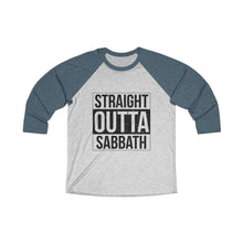 Load image into Gallery viewer, Straight Outta Sabbath Baseball Tee - Adventist Apparel