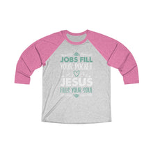 Load image into Gallery viewer, Jesus Fills Your Soul Baseball Tee - Adventist Apparel