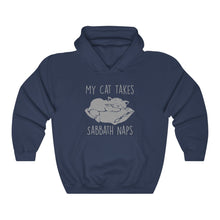Load image into Gallery viewer, My Cat Takes Sabbath Naps Hoodie - Adventist Apparel