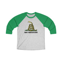 Load image into Gallery viewer, Don't Tread On Jesus Baseball Tee - Adventist Apparel