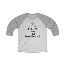 Load image into Gallery viewer, Keep Calm Eat Haystacks BaseballTee - Adventist Apparel