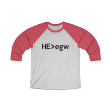 Load image into Gallery viewer, HE Is Greater Than EGW Baseball Tee - Adventist Apparel