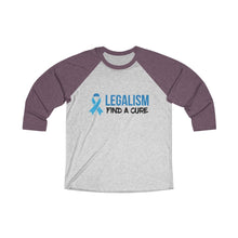 Load image into Gallery viewer, Legalism Find A Cure Baseball Tee - Adventist Apparel
