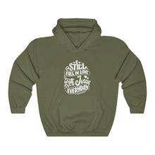Load image into Gallery viewer, Fall In Love With Jesus Everyday Hoodie - Adventist Apparel