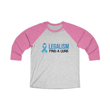 Load image into Gallery viewer, Legalism Find A Cure Baseball Tee - Adventist Apparel