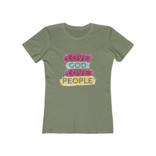 Load image into Gallery viewer, Love God Love People Women's Tee - Adventist Apparel