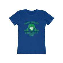 Load image into Gallery viewer, Happy Sabbath University Women's Tee - Adventist Apparel