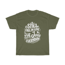 Load image into Gallery viewer, Fall In Love With Jesus Everyday Unisex Tee - Adventist Apparel