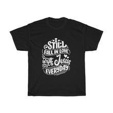 Load image into Gallery viewer, Fall In Love With Jesus Everyday Unisex Tee - Adventist Apparel