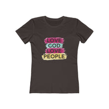 Load image into Gallery viewer, Love God Love People Women's Tee - Adventist Apparel