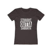 Load image into Gallery viewer, Straight Outta Sabbath Women's Tee - Adventist Apparel