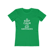 Load image into Gallery viewer, Keep Calm Eat Haystacks Women's Tee - Adventist Apparel