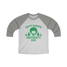 Load image into Gallery viewer, Happy Sabbath University Baseball Tee - Adventist Apparel