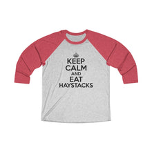 Load image into Gallery viewer, Keep Calm Eat Haystacks BaseballTee - Adventist Apparel