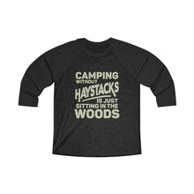 Load image into Gallery viewer, Camping Without Haystacks Baseball Tee - Adventist Apparel