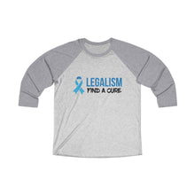 Load image into Gallery viewer, Legalism Find A Cure Baseball Tee - Adventist Apparel