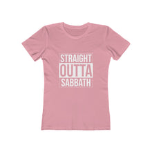 Load image into Gallery viewer, Straight Outta Sabbath Women's Tee - Adventist Apparel