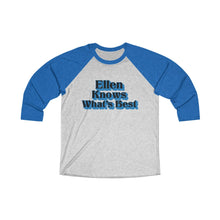 Load image into Gallery viewer, Ellen Knows What's Best Baseball Tee - Adventist Apparel