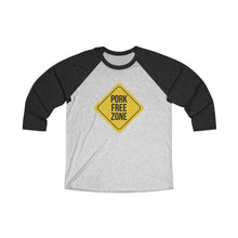 Load image into Gallery viewer, Pork Free Zone Baseball Tee - Adventist Apparel