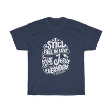 Load image into Gallery viewer, Fall In Love With Jesus Everyday Unisex Tee - Adventist Apparel