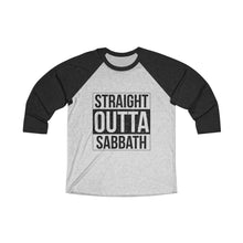 Load image into Gallery viewer, Straight Outta Sabbath Baseball Tee - Adventist Apparel