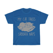 Load image into Gallery viewer, My Cat Takes Sabbath Naps Unisex Tee - Adventist Apparel