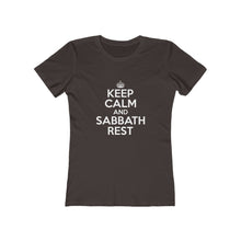 Load image into Gallery viewer, Keep Calm Sabbath Rest Women's Tee - Adventist Apparel