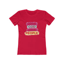 Load image into Gallery viewer, Love God Love People Women's Tee - Adventist Apparel