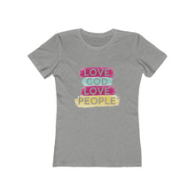 Load image into Gallery viewer, Love God Love People Women's Tee - Adventist Apparel