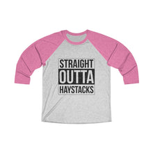 Load image into Gallery viewer, Straight Outta Haystacks Baseball Tee - Adventist Apparel
