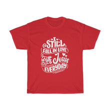 Load image into Gallery viewer, Fall In Love With Jesus Everyday Unisex Tee - Adventist Apparel