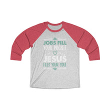 Load image into Gallery viewer, Jesus Fills Your Soul Baseball Tee - Adventist Apparel