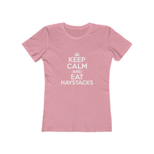 Load image into Gallery viewer, Keep Calm Eat Haystacks Women's Tee - Adventist Apparel