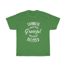 Load image into Gallery viewer, Grateful Thankful Blessed Unisex Tee - Adventist Apparel