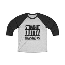 Load image into Gallery viewer, Straight Outta Haystacks Baseball Tee - Adventist Apparel