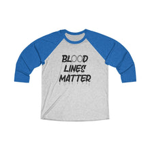 Load image into Gallery viewer, Blood Lines Matter Baseball Tee - Adventist Apparel