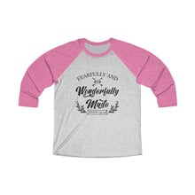 Load image into Gallery viewer, Fearfully And Wonderfully Made Baseball Tee - Adventist Apparel