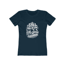 Load image into Gallery viewer, Fall In Love With Jesus Everyday Women's Tee - Adventist Apparel
