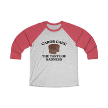 Load image into Gallery viewer, Carob Cake Sadness Baseball Tee - Adventist Apparel