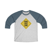 Load image into Gallery viewer, Pork Free Zone Baseball Tee - Adventist Apparel