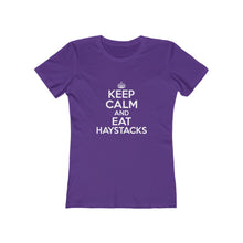 Load image into Gallery viewer, Keep Calm Eat Haystacks Women's Tee - Adventist Apparel