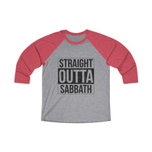 Load image into Gallery viewer, Straight Outta Sabbath Baseball Tee - Adventist Apparel
