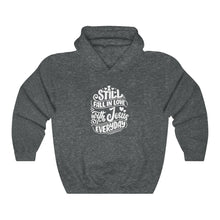 Load image into Gallery viewer, Fall In Love With Jesus Everyday Hoodie - Adventist Apparel