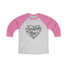 Load image into Gallery viewer, Amazing Grace Baseball Tee - Adventist Apparel