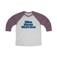 Load image into Gallery viewer, Ellen Knows What's Best Baseball Tee - Adventist Apparel