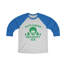 Load image into Gallery viewer, Happy Sabbath University Baseball Tee - Adventist Apparel